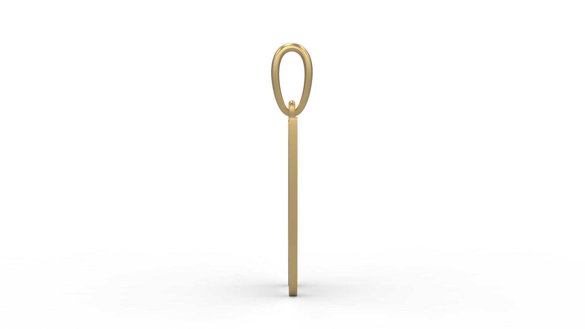 Initial Letters Pendant AnnaBee W 3D print model_2