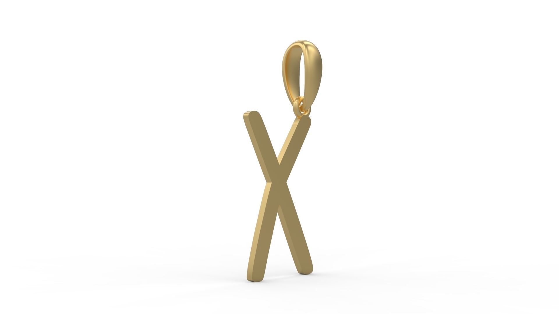 Initial Letters Pendant AnnaBee X 3D print model_3
