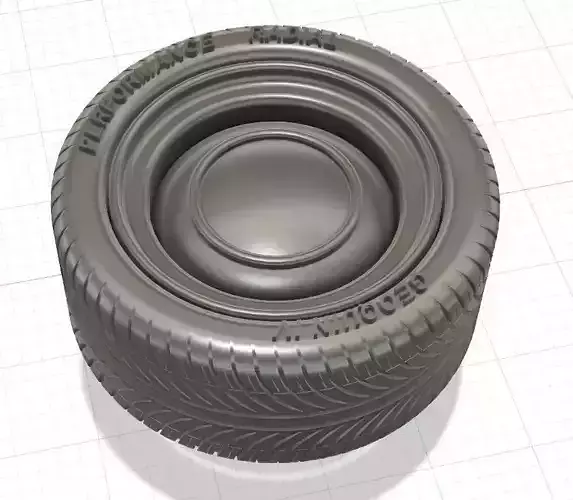 Babymoon with Tires and Brakes for 3D Printing