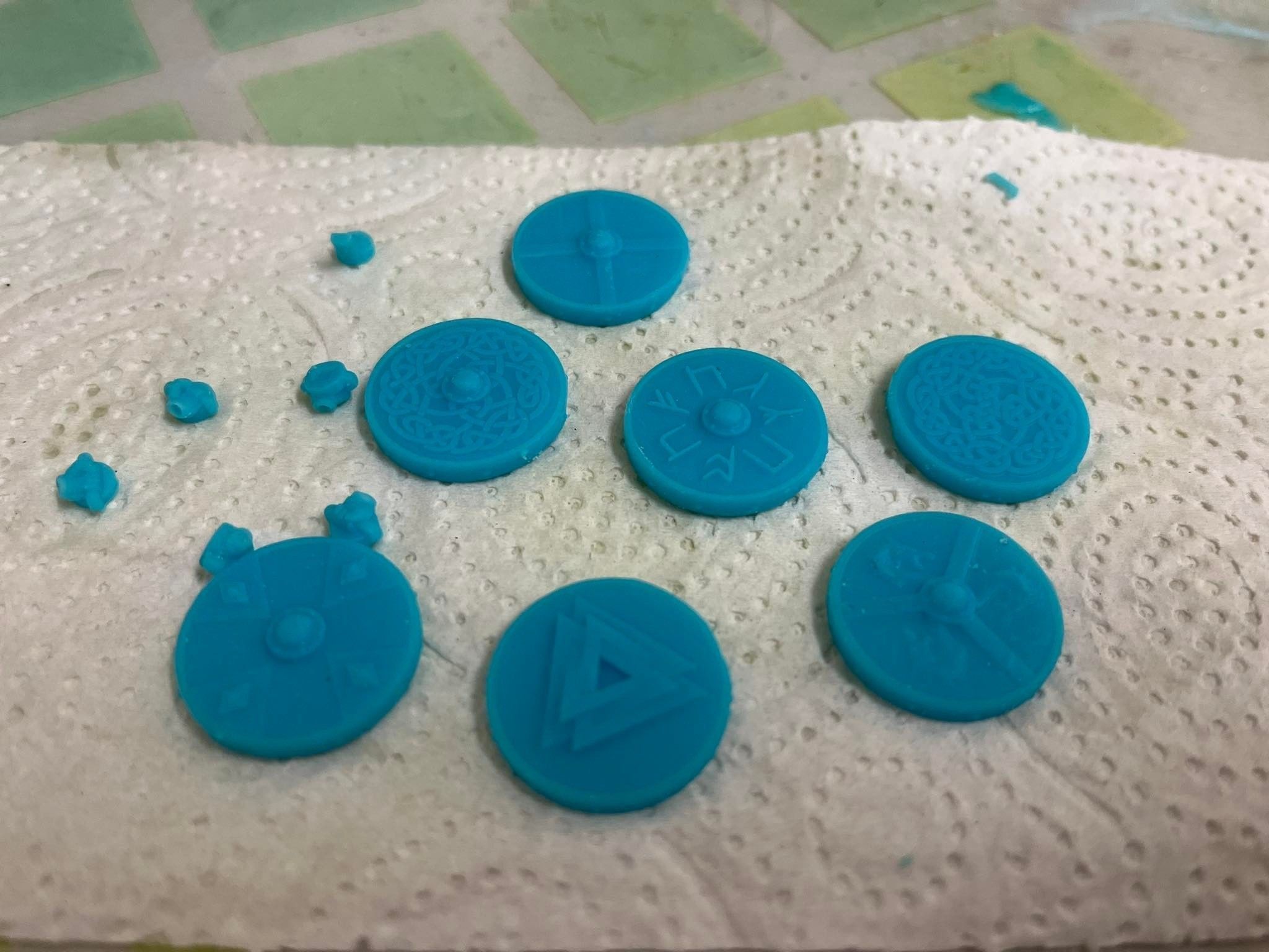 space viking shields 3D print model_1