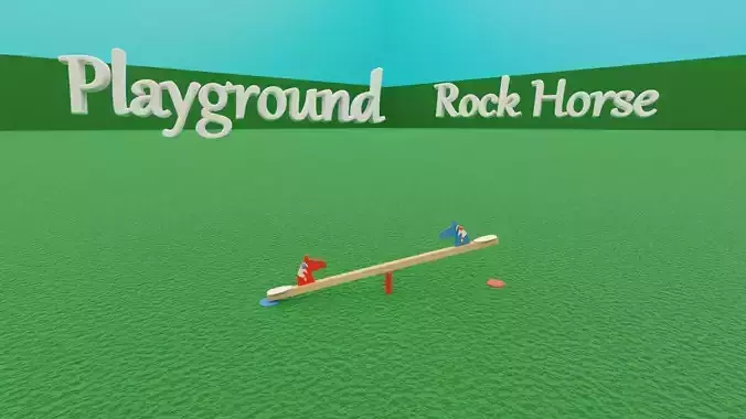 Outdoor Playground - Rocking Horse