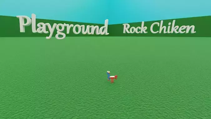 Outdoor Playground - Rocking Chicken