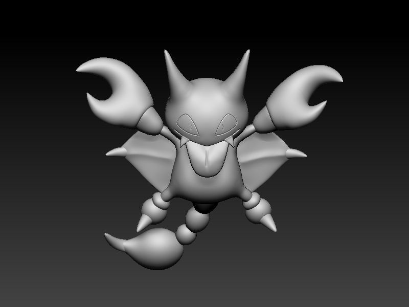 Pokemon gligar 3D print model_2