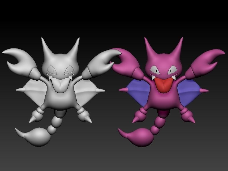Pokemon gligar 3D print model_3