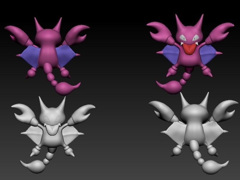 Pokemon gligar 3D print model_5