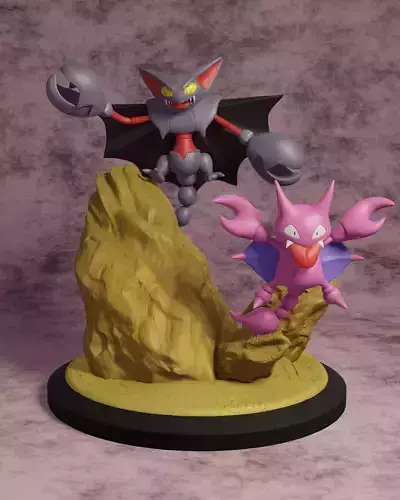Pokemon Diorama gligar and gliscor