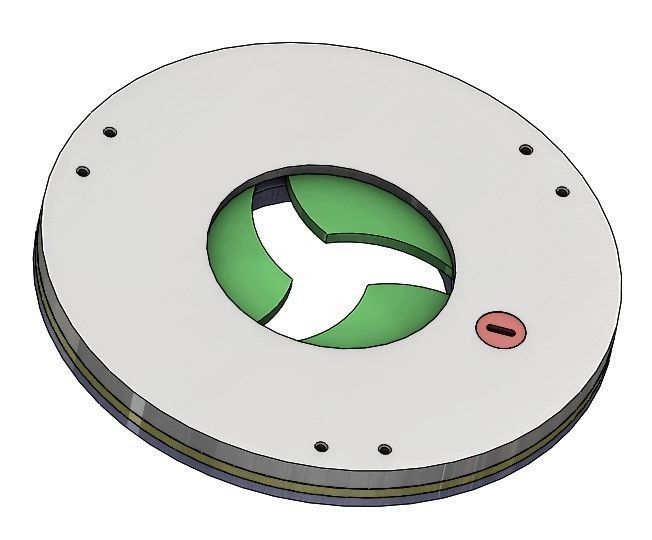 3DP3BLROD60A mechanical shutter Iris mechanism diaphragm diy 3D print model_11