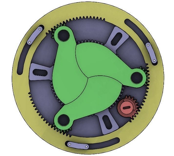 3DP3BLROD60A mechanical shutter Iris mechanism diaphragm diy 3D print model_14