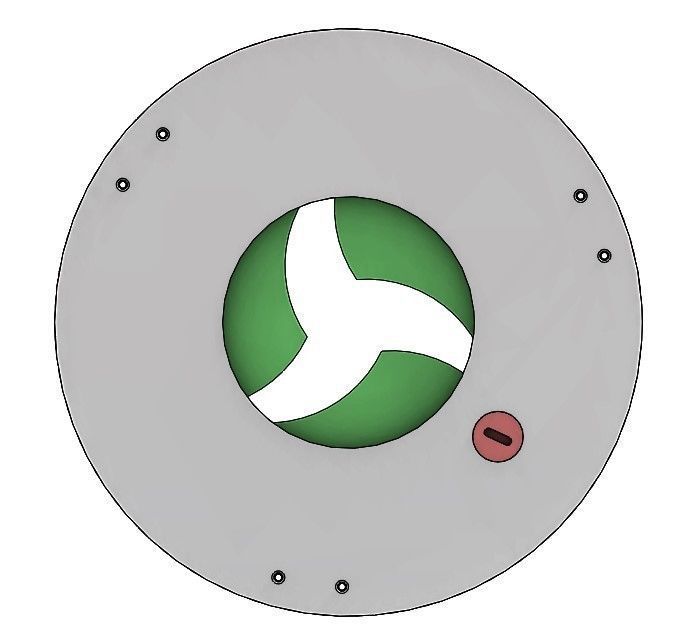 3DP3BLROD60A mechanical shutter Iris mechanism diaphragm diy 3D print model_2