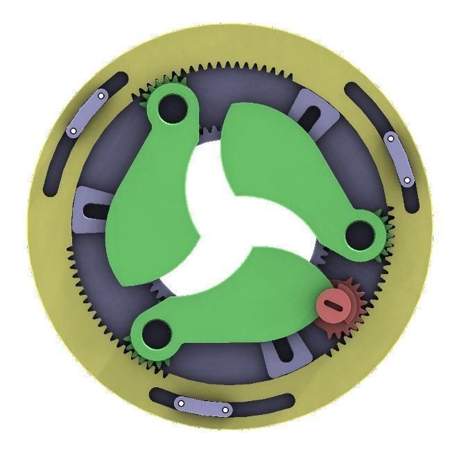 3DP3BLROD60A mechanical shutter Iris mechanism diaphragm diy 3D print model_3