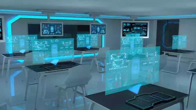 Sci Fi Class Room 3D model