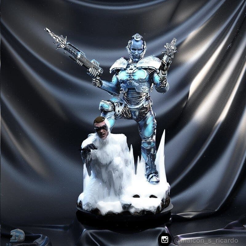 Mr Freeze Batman and Robin 3D print model_1