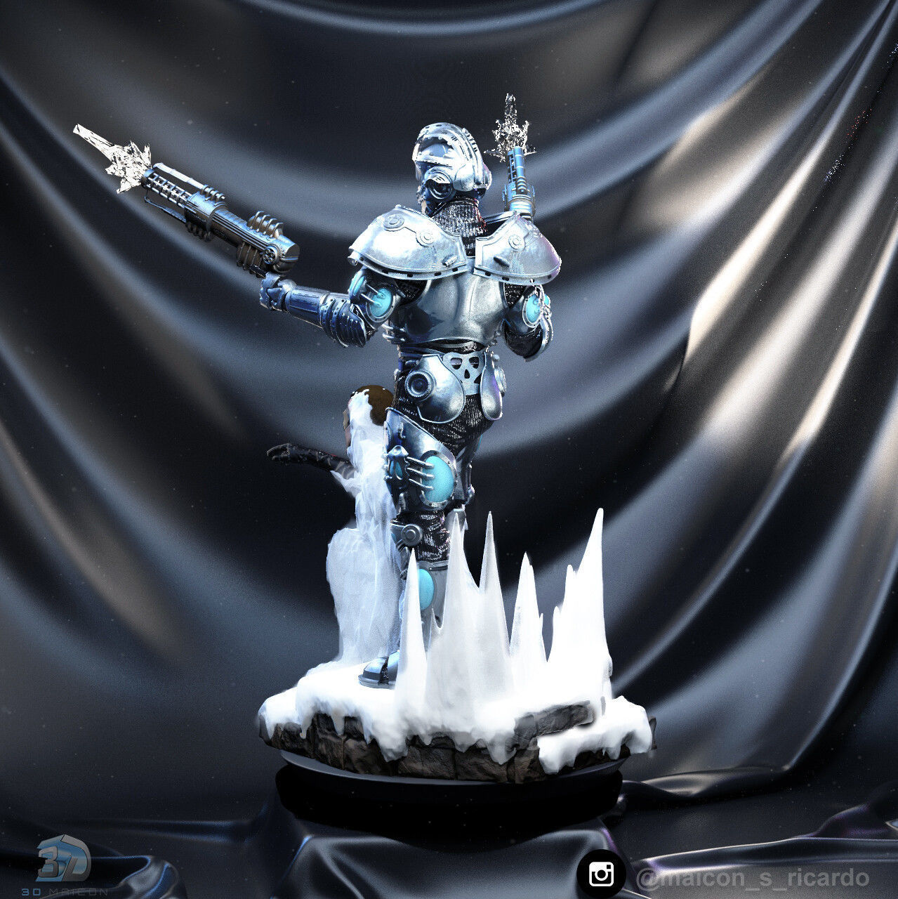 Mr Freeze Batman and Robin 3D print model_5