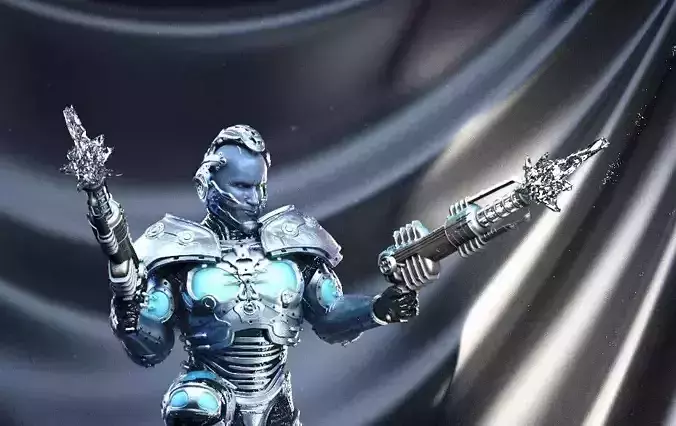 Mr Freeze Batman and Robin 3D print model