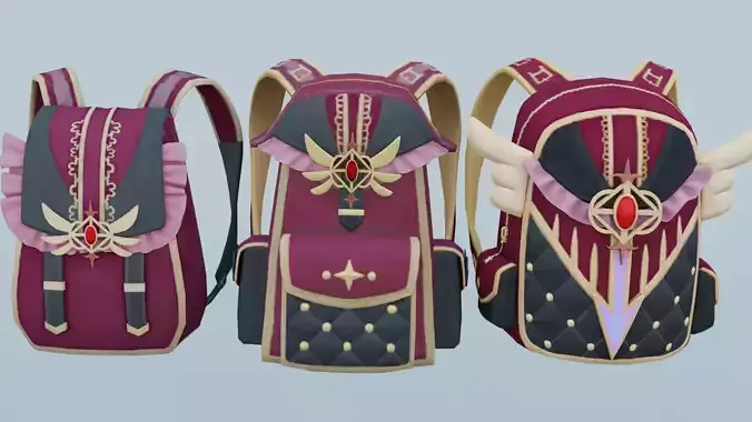 Bag 3x Lady Butterfly Backpack