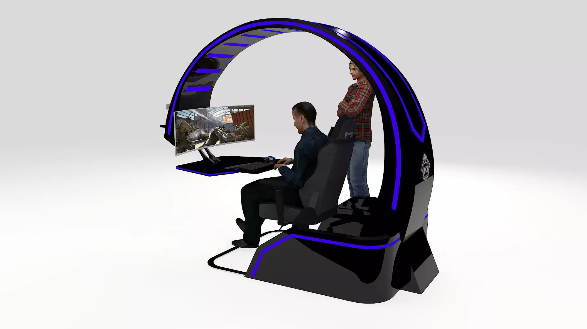 Mobile Gaming pod concept01 3D model