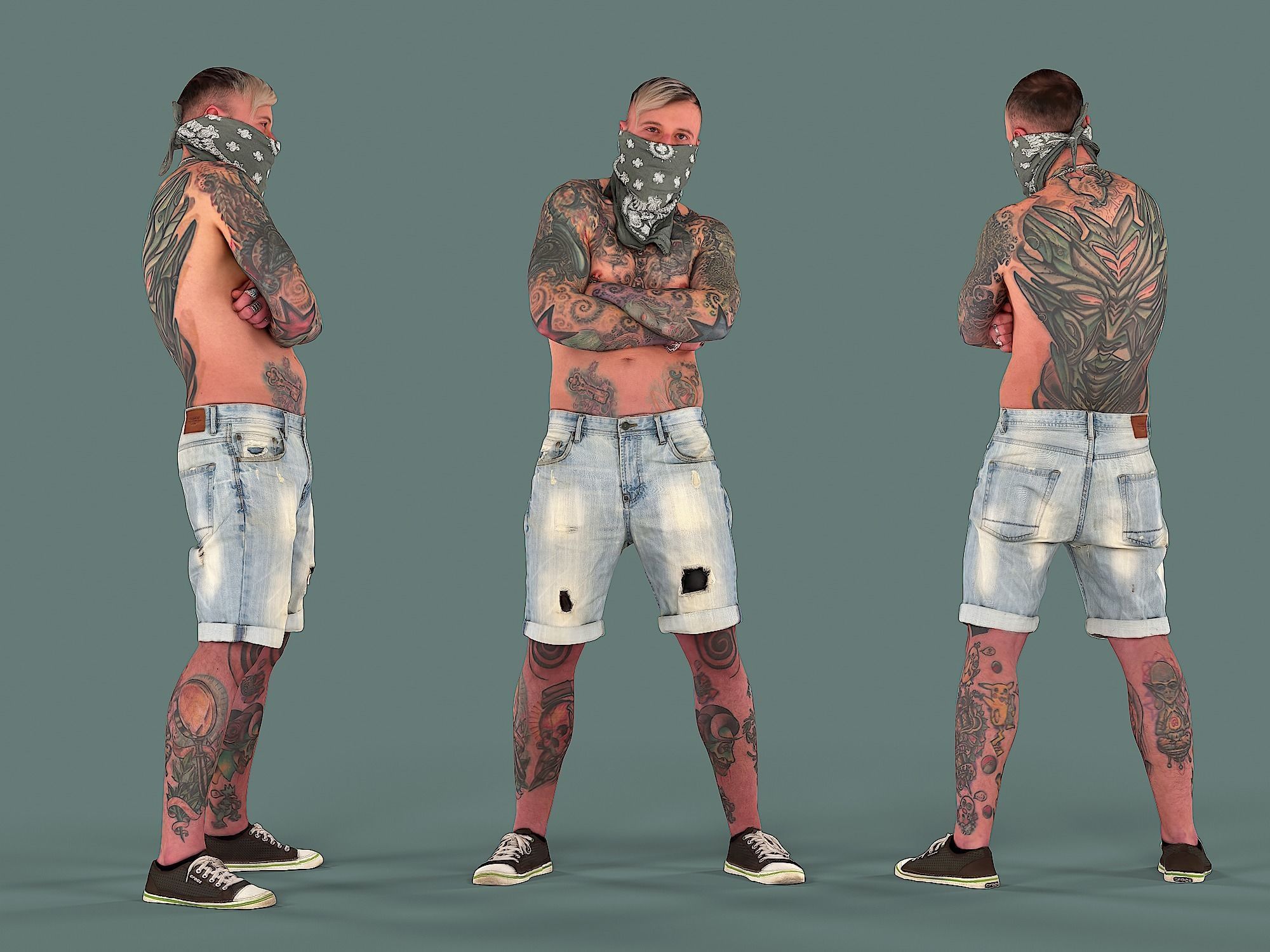 Tattooed Bully 3D model_1