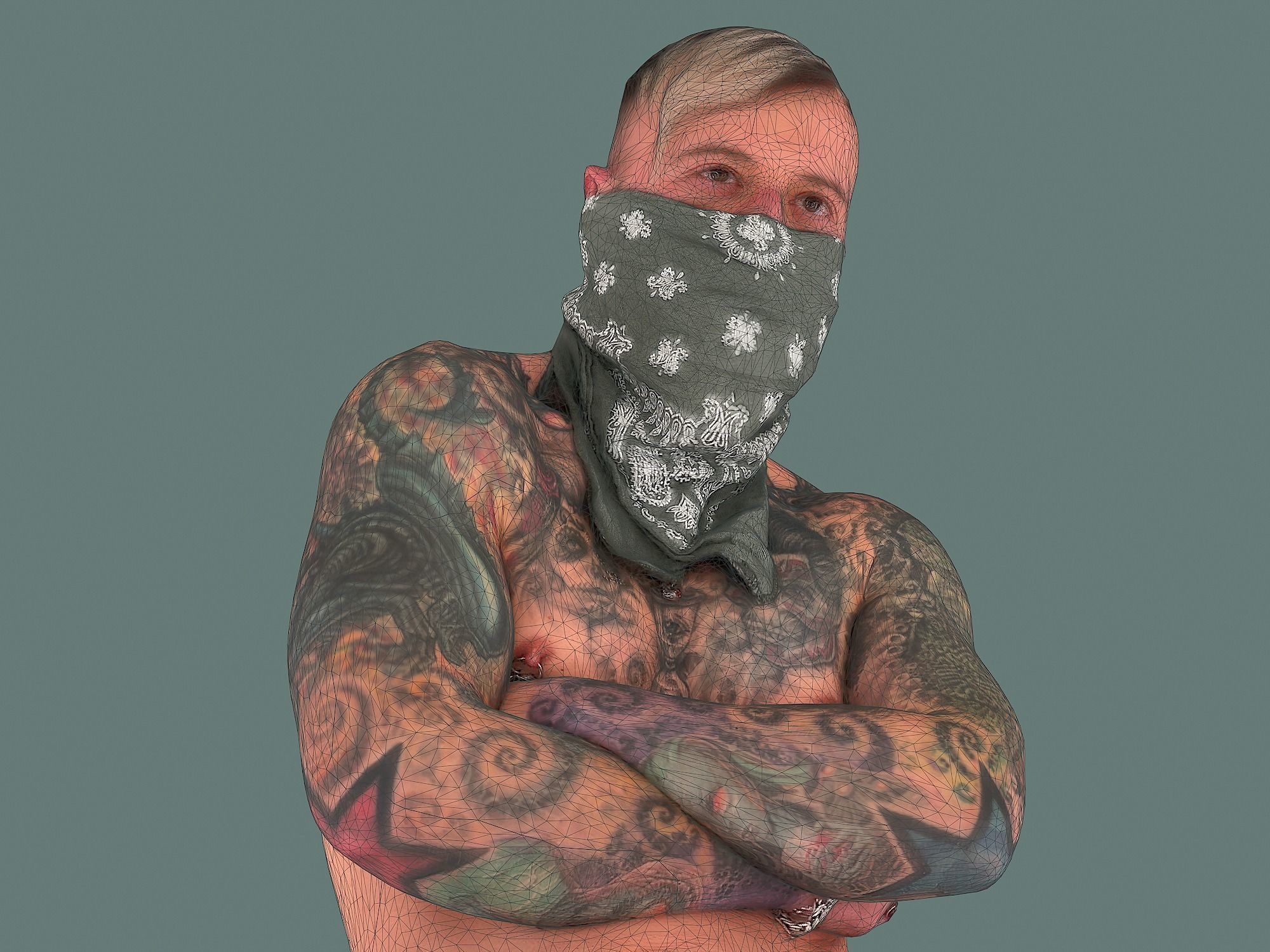 Tattooed Bully 3D model_8