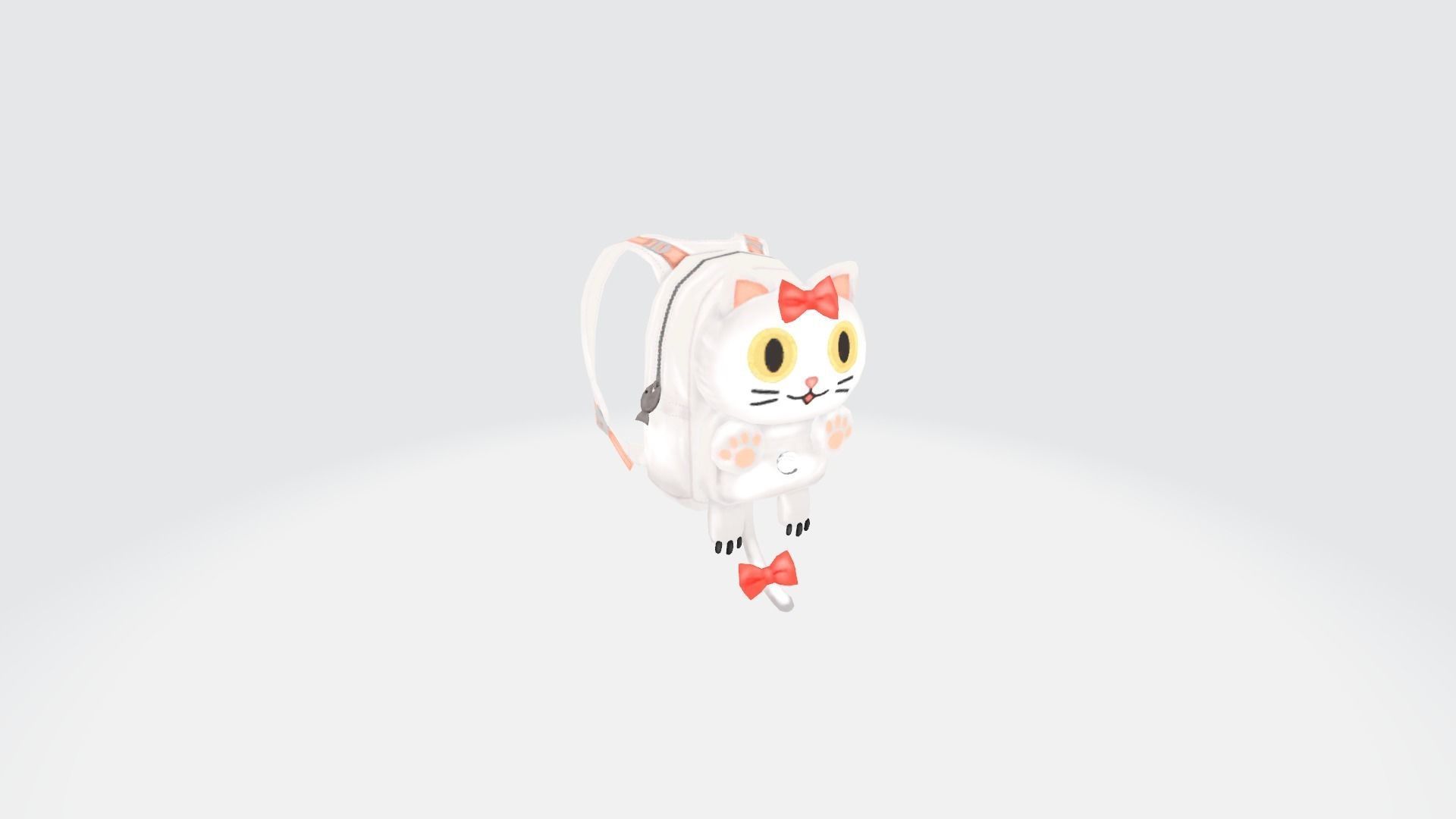 Bag 3x Silly Kitten Backpack 3D model_9