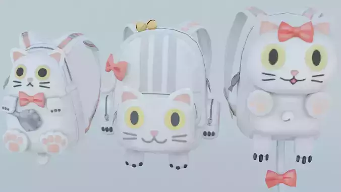 Bag 3x Silly Kitten Backpack