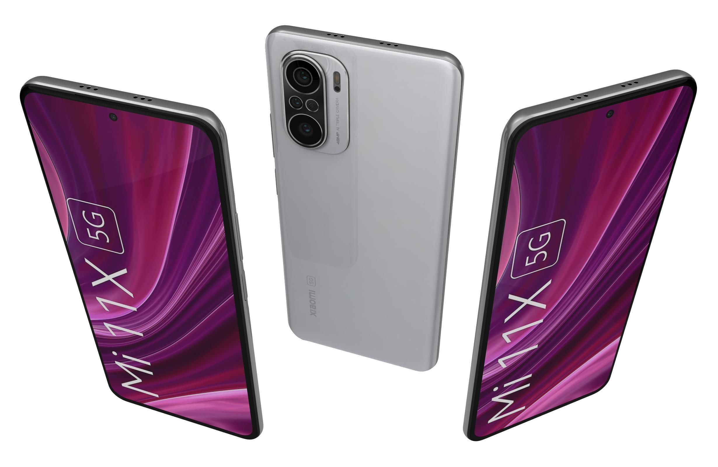 Xiaomi Mi 11X Lunar White 3D model_1