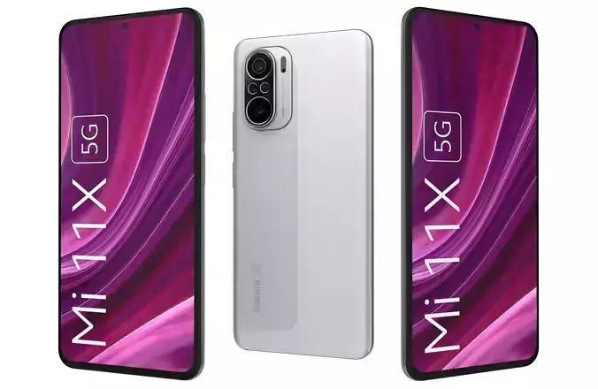 Xiaomi Mi 11X Lunar White 3D model