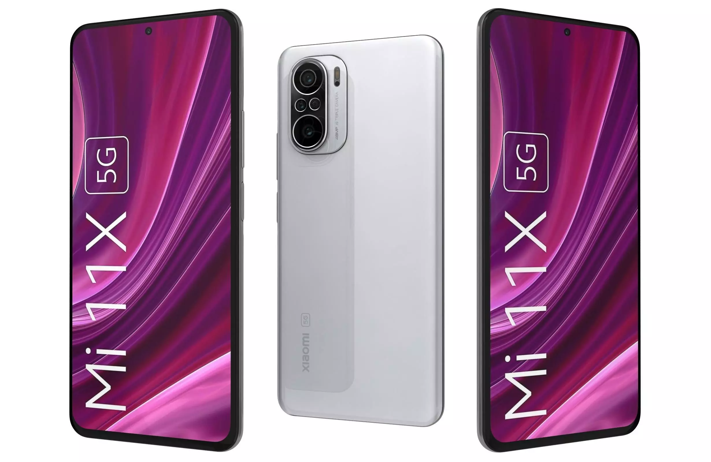 Xiaomi Mi 11X Lunar White 3D model_0