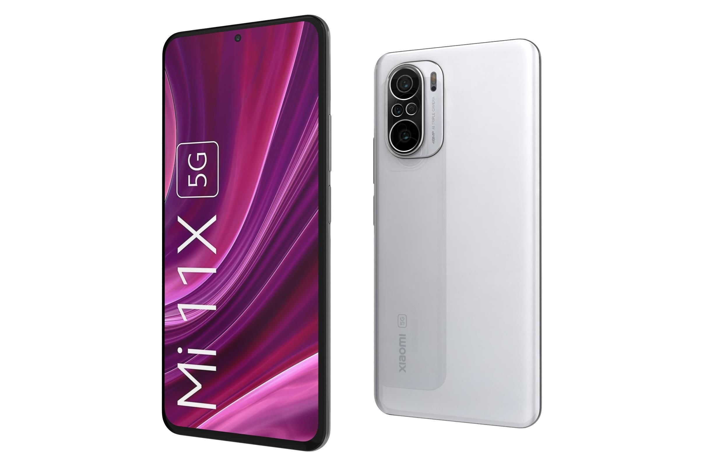 Xiaomi Mi 11X Lunar White 3D model_7