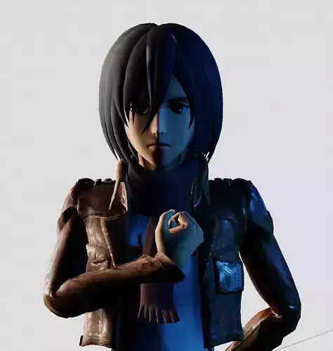 Mikasa Ackerman SNK Attack on Titan  3D model
