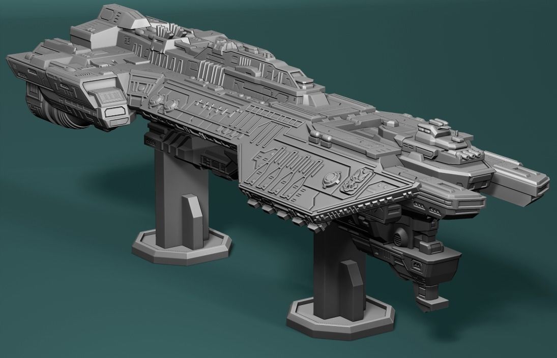 Spirit of fire Phoenix class halo 3D print model_6