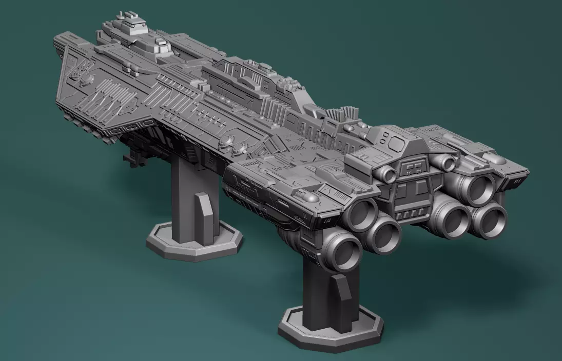 Spirit of fire Phoenix class halo 3D print model_0