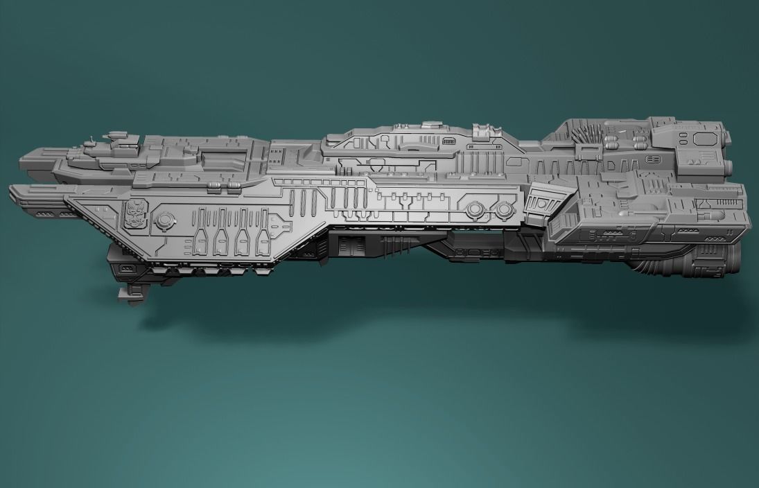 Spirit of fire Phoenix class halo 3D print model_4