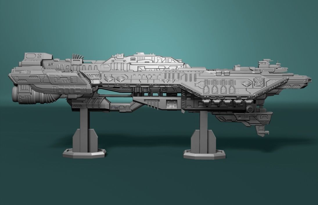 Spirit of fire Phoenix class halo 3D print model_1