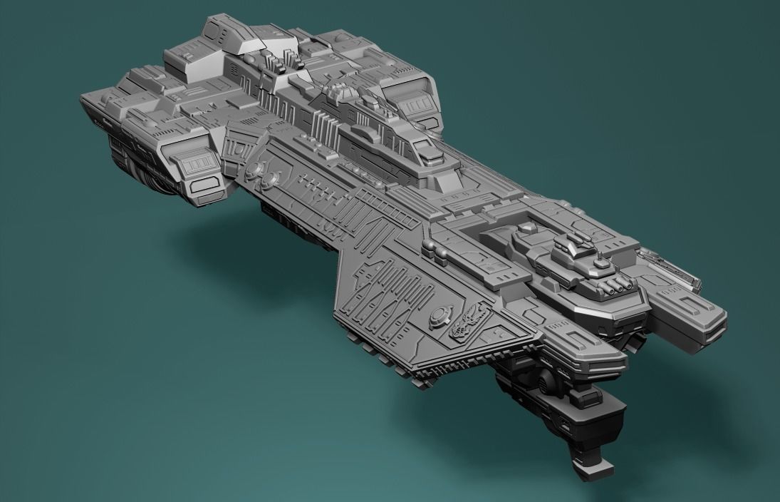 Spirit of fire Phoenix class halo 3D print model_2