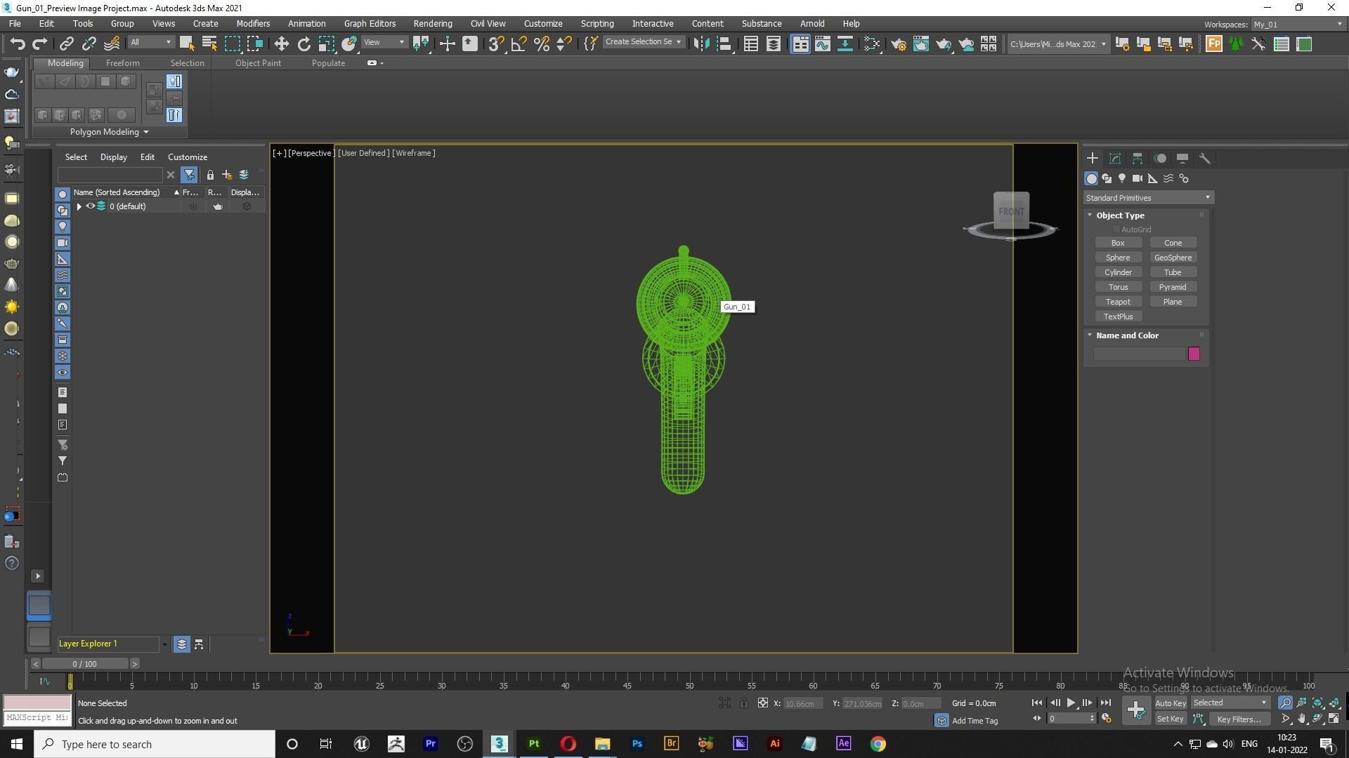 Pirates Gun Free low-poly 3D model_3