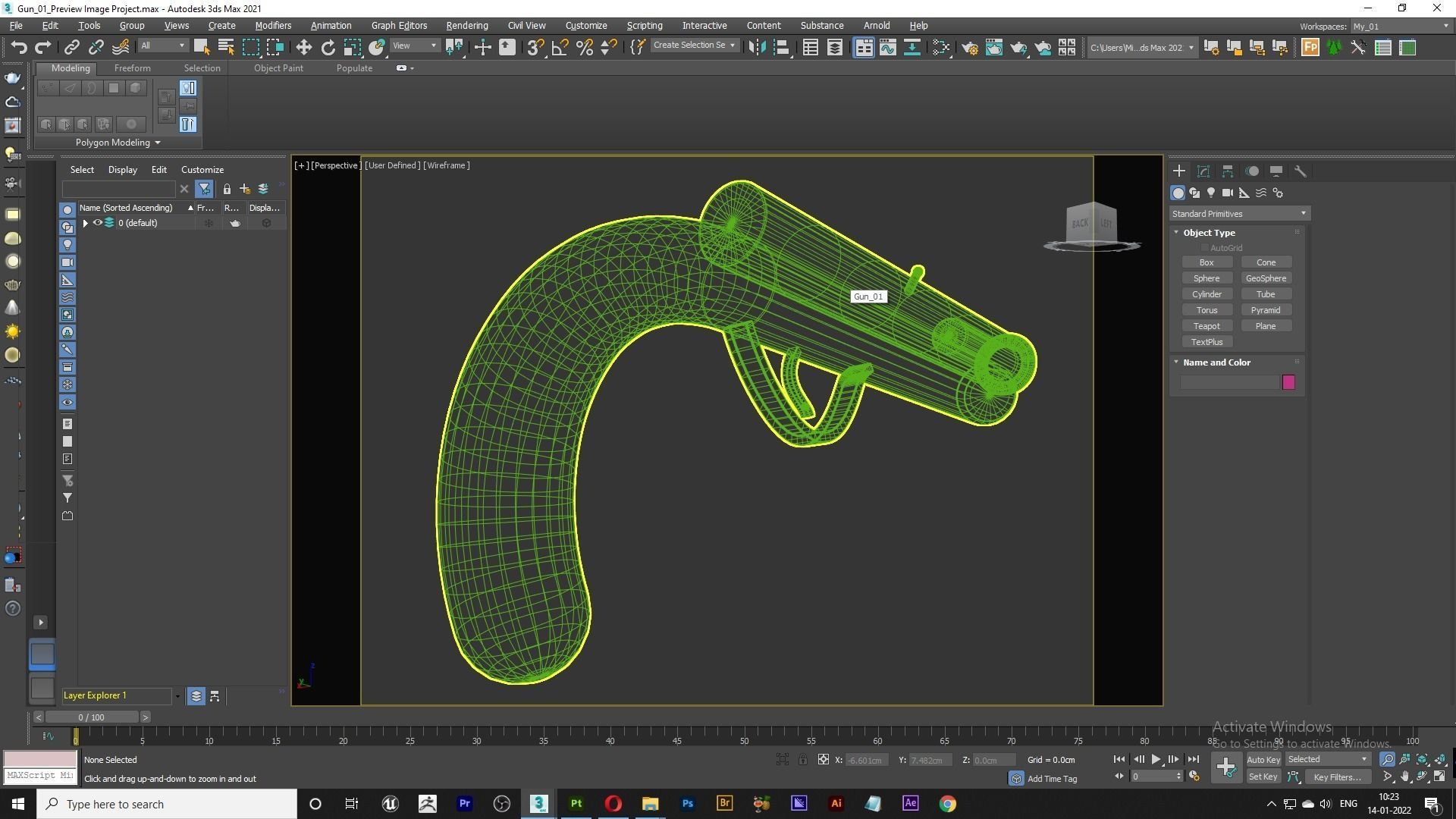 Pirates Gun Free low-poly 3D model_5