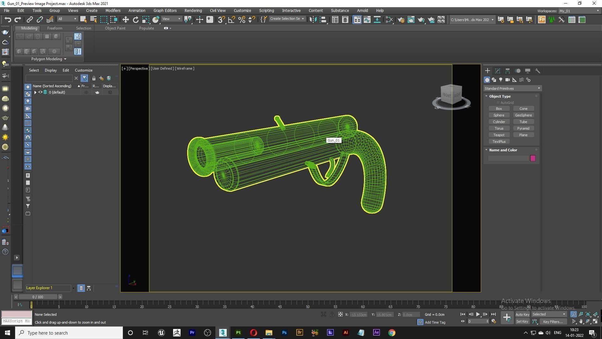 Pirates Gun Free low-poly 3D model_4