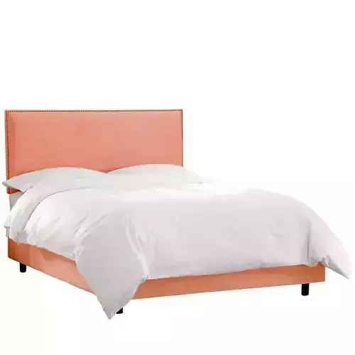 Upholstered Low Profile Standard Bed
