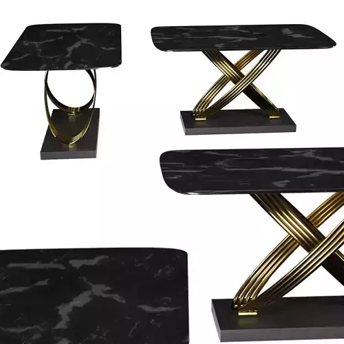 Rectangular Modern Minimalist Design Table 3D model