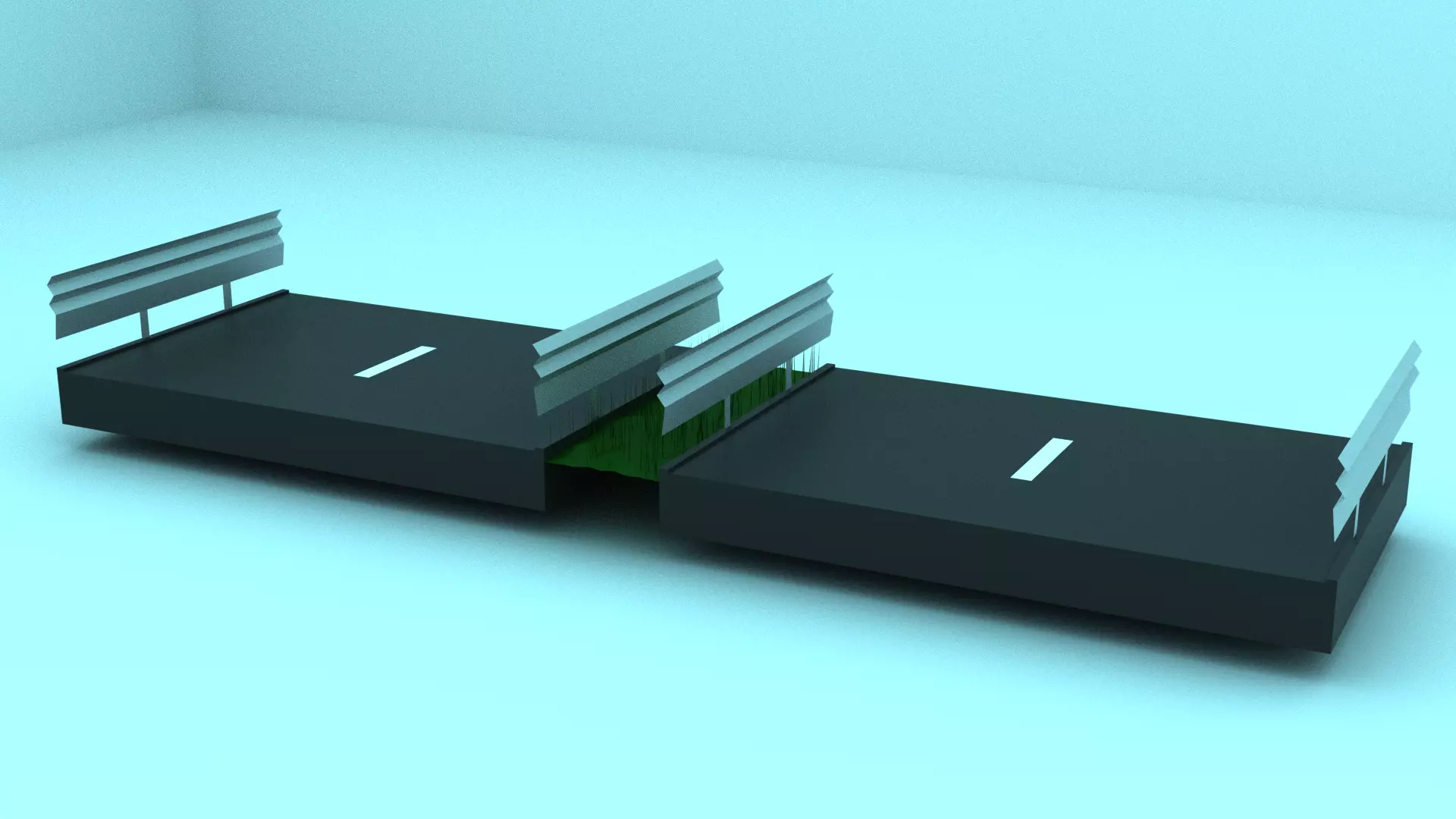 3d models box with two strips of metal Free 3D model_0