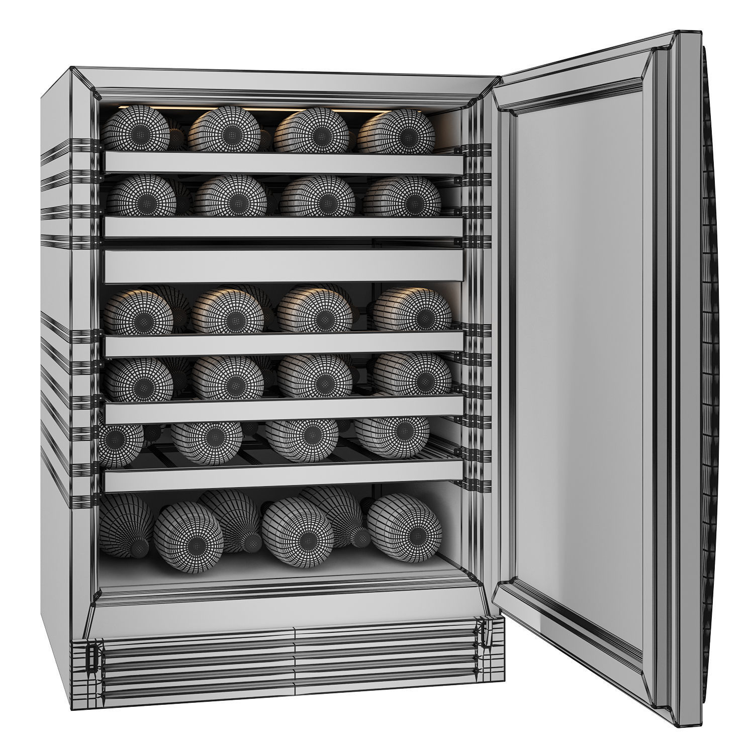 samsung wine cabinet  3D model_5