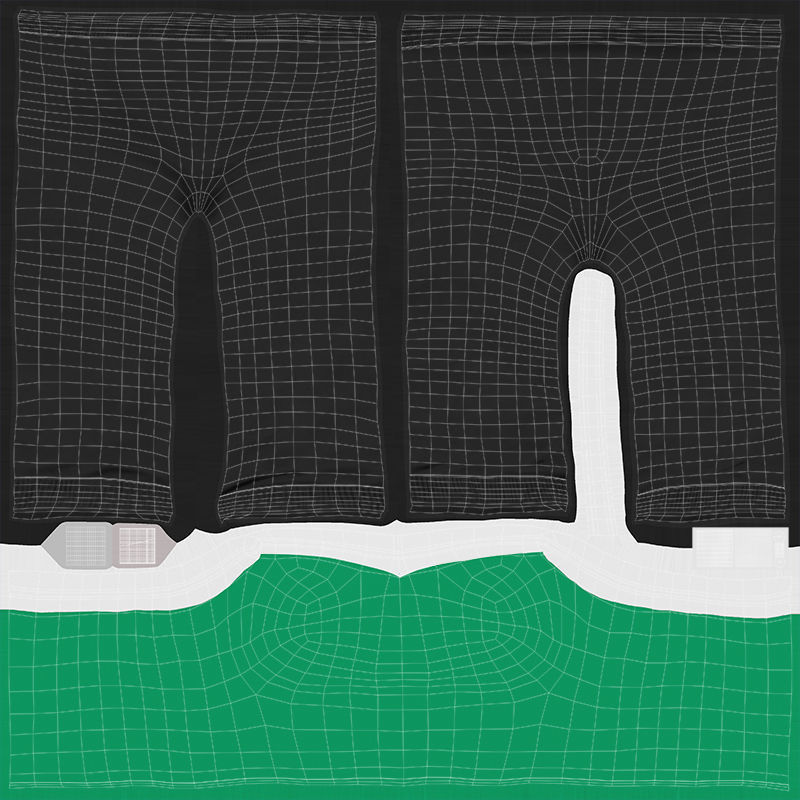 Angela Cartoon Girl Outfit 2 Low-poly 3D model_22