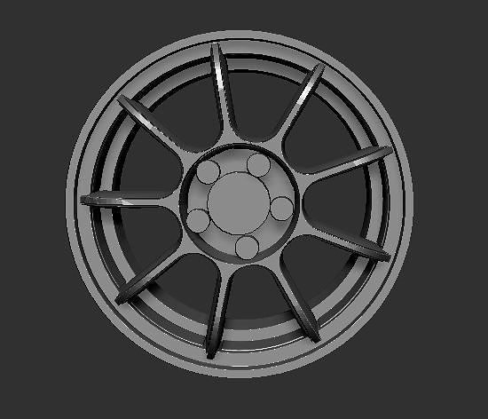 OZ Challenge Wheels 3D Print Ready Rims 3D print model