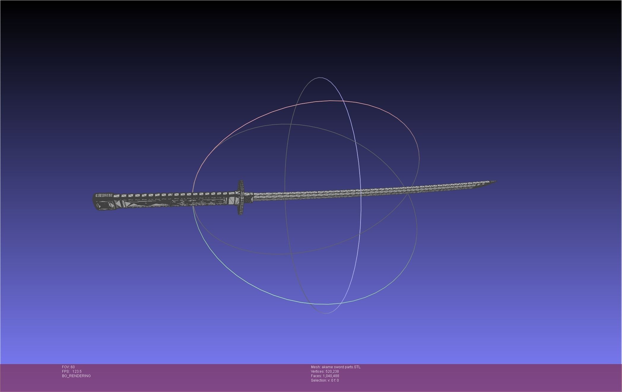 Akame Ga Kill Akame Sword And Sheath Printable Assembly 3D print model_41