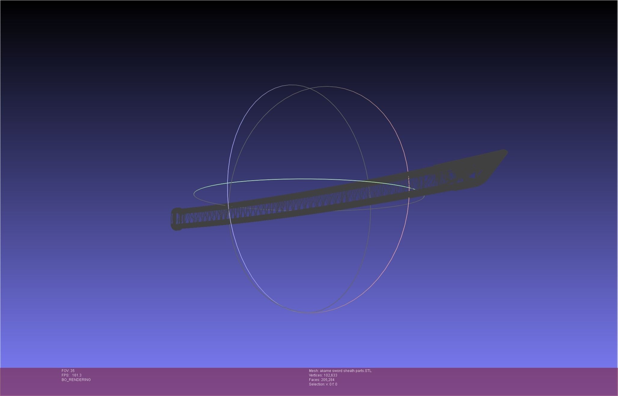 Akame Ga Kill Akame Sword And Sheath Printable Assembly 3D print model_72