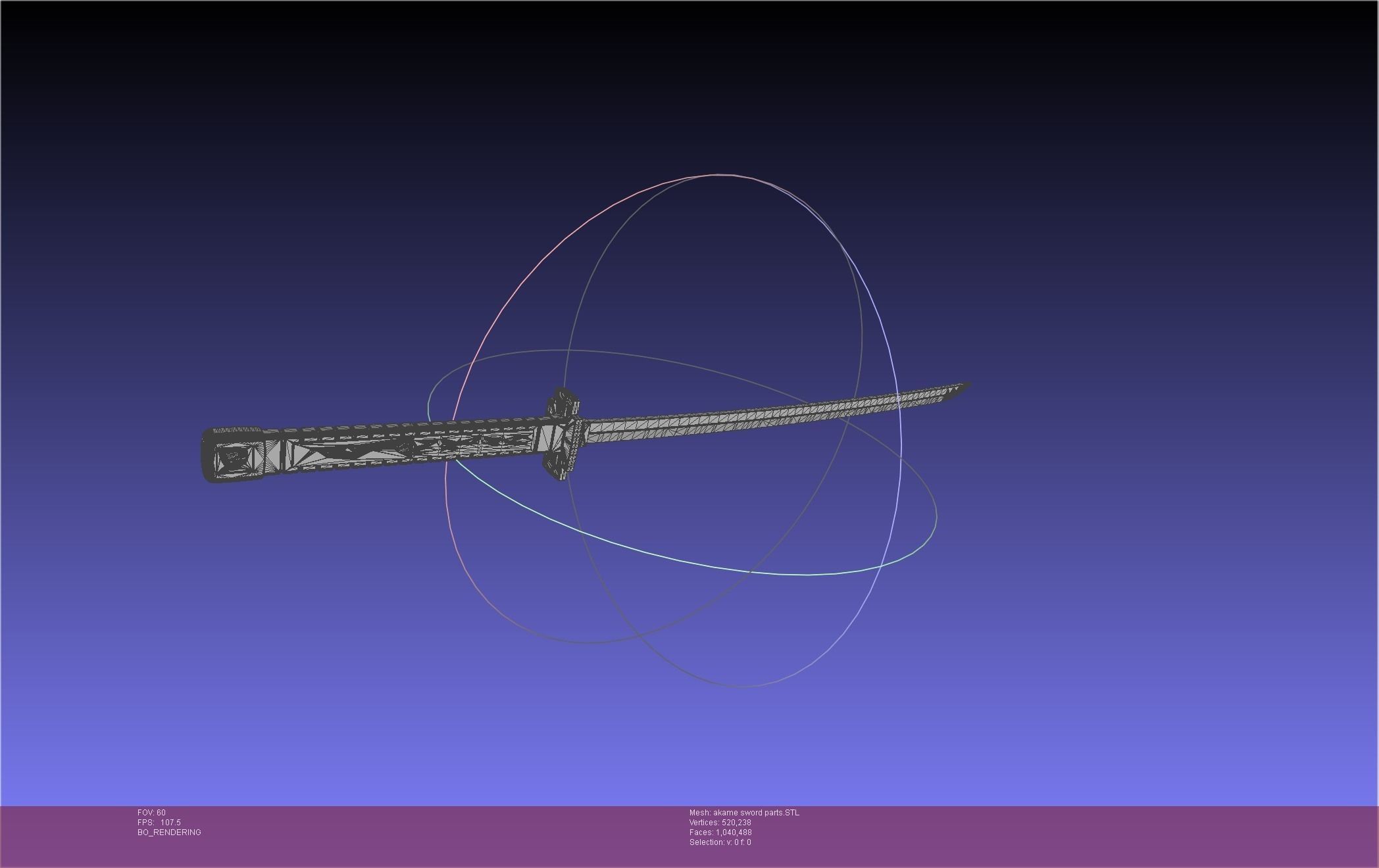 Akame Ga Kill Akame Sword And Sheath Printable Assembly 3D print model_35