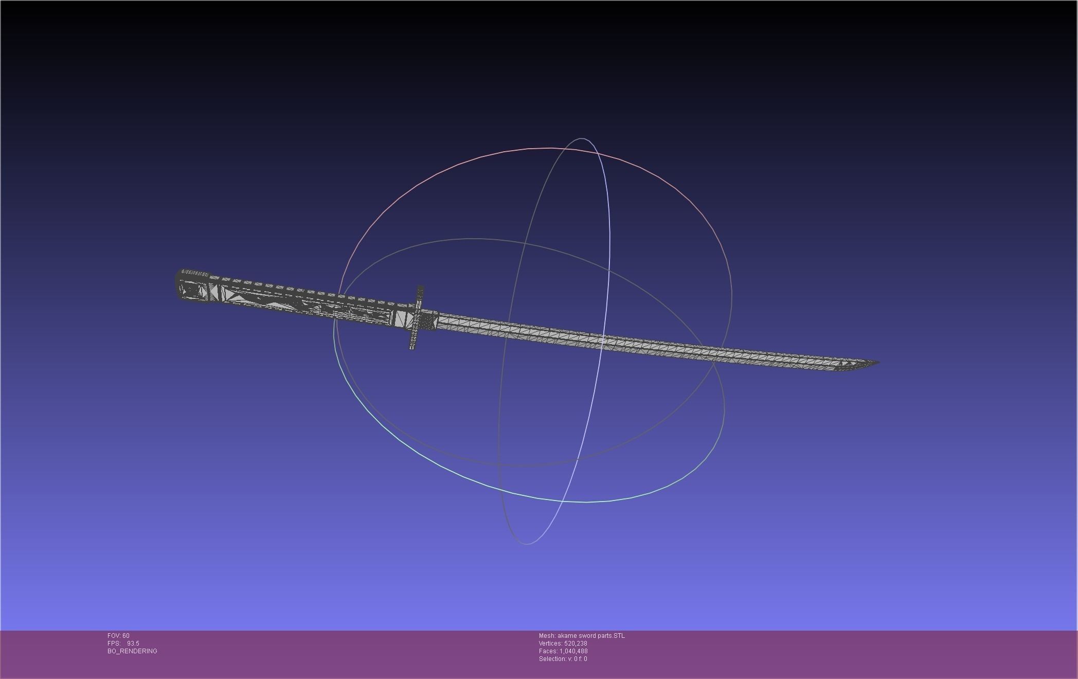 Akame Ga Kill Akame Sword And Sheath Printable Assembly 3D print model_36