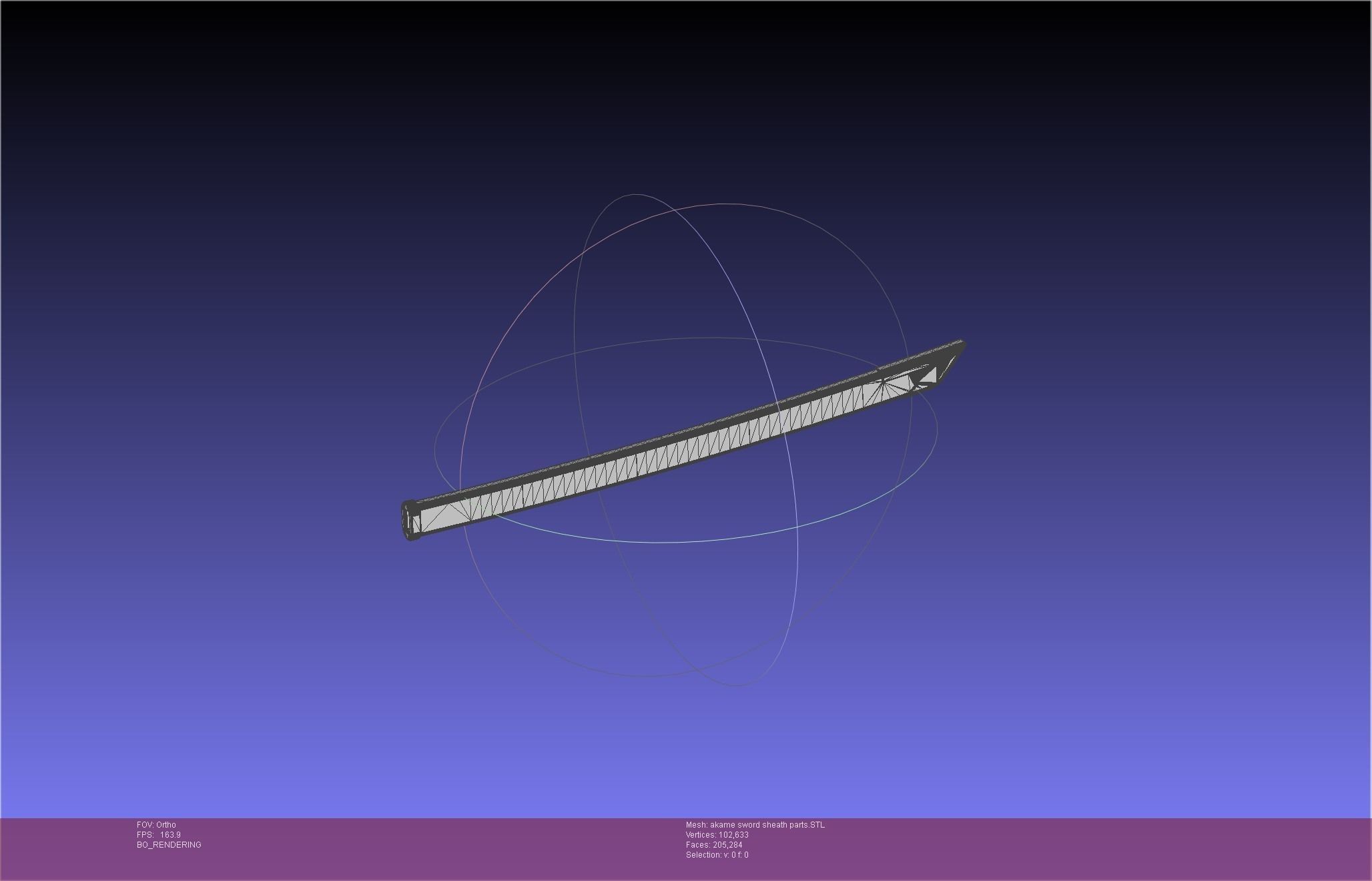 Akame Ga Kill Akame Sword And Sheath Printable Assembly 3D print model_69