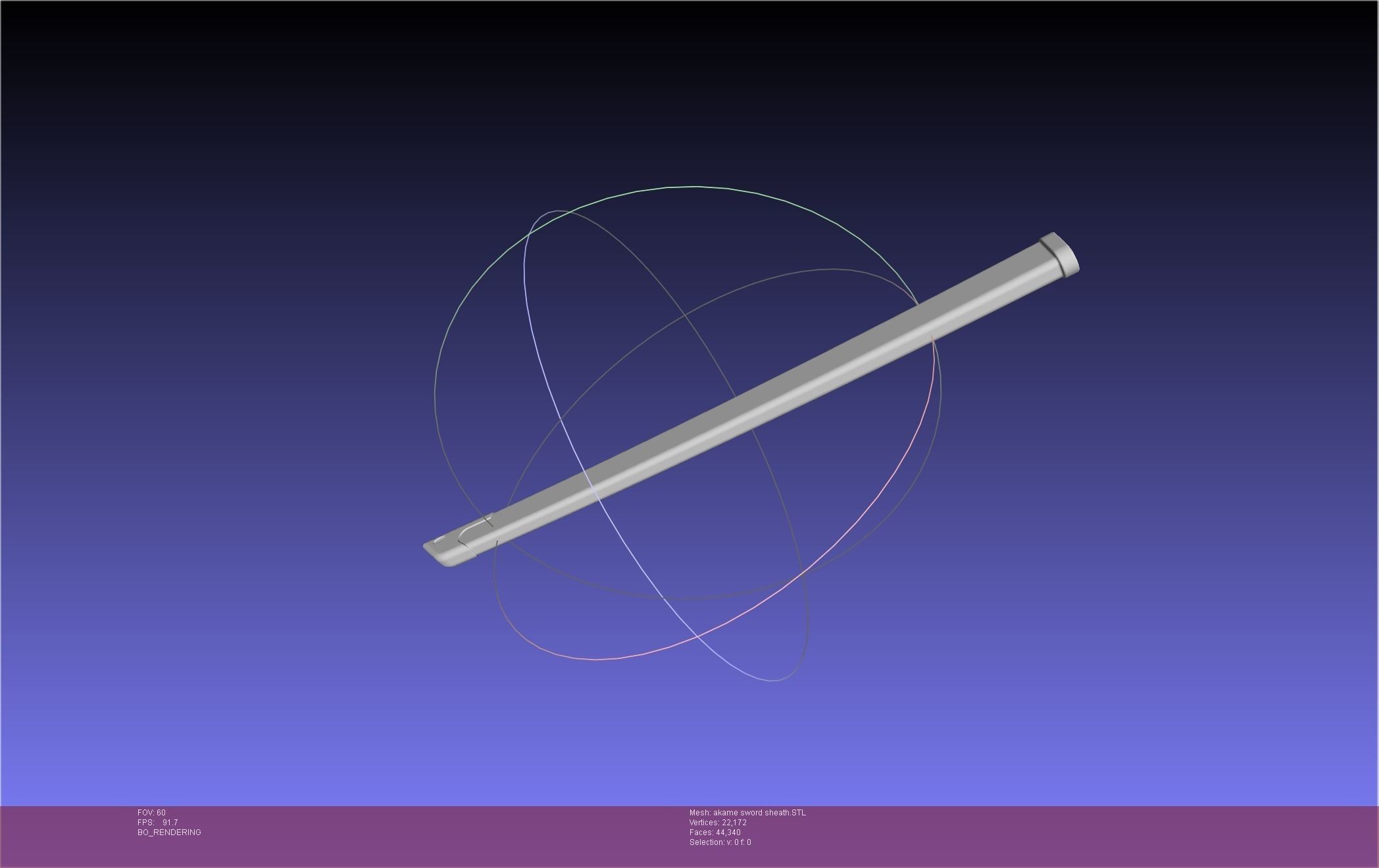 Akame Ga Kill Akame Sword And Sheath Printable Assembly 3D print model_20