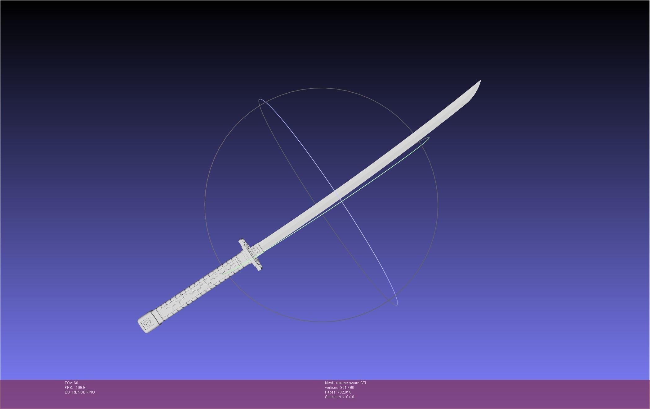 Akame Ga Kill Akame Sword And Sheath Printable Assembly 3D print model_5
